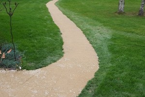 Création d'allée en sable compacté